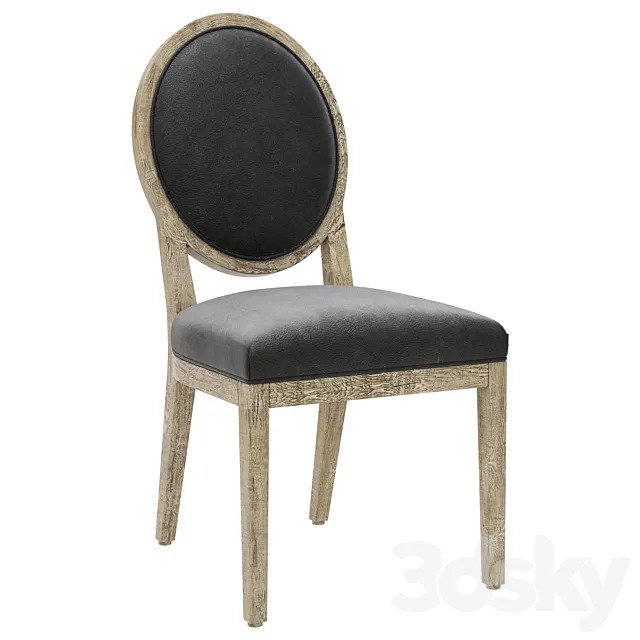 Restoration Hardware French Contemporary Round Chair 3D Model
