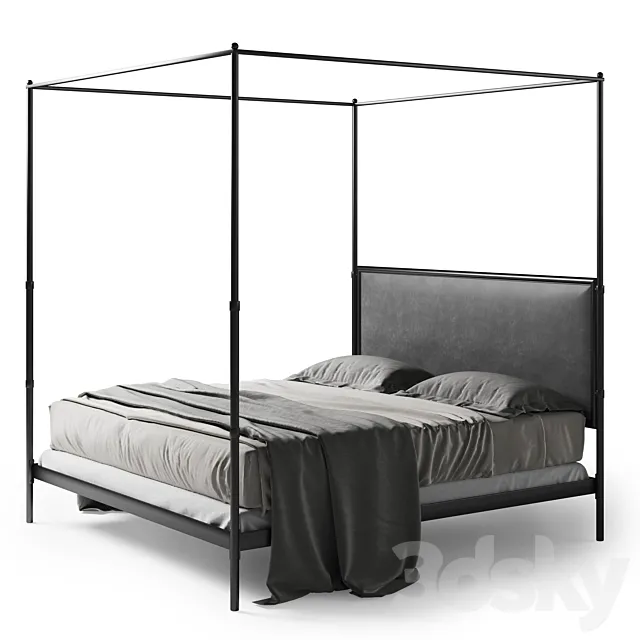 Restoration Hardware French iron bed V1 3DModel Restoration Hardware French iron bed V1 3DModel