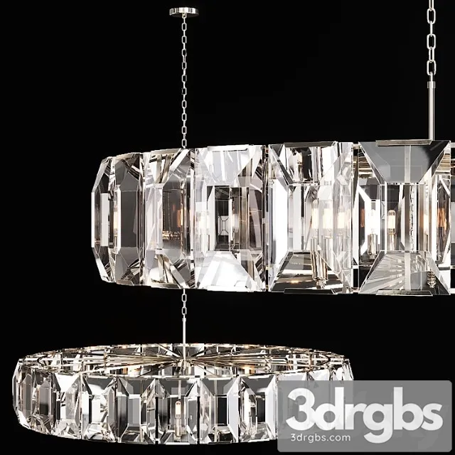 Restoration Hardware Harlow Crystal Chandelier 60 Nickel 3D Model Download Restoration Hardware Harlow Crystal Chandelier 60 Nickel 3D Model Download