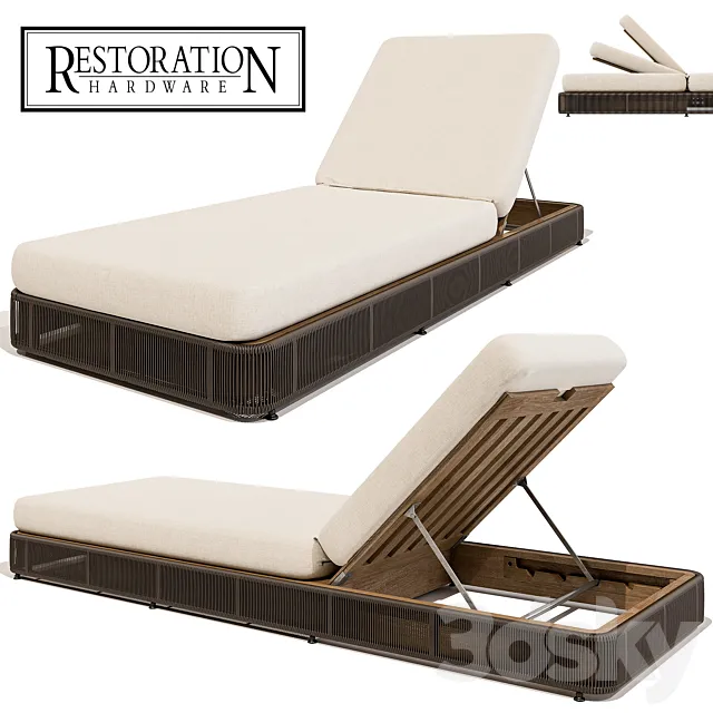 Restoration Hardware Havana Chaise 3D Model