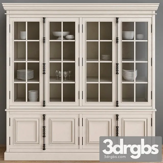 Restoration hardware hutch dining room 3D Model Download