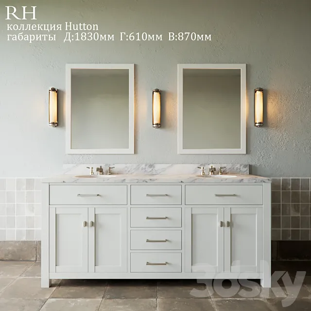Restoration Hardware Hutton Collection 3DModel Restoration Hardware Hutton Collection 3DModel