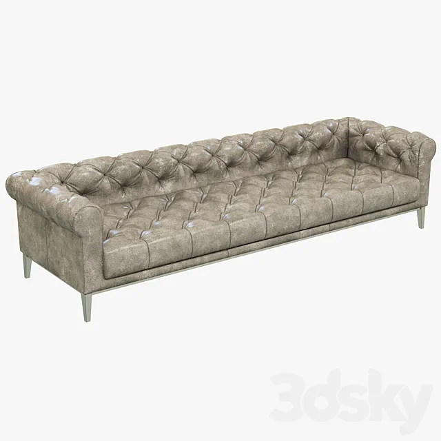 Restoration Hardware Italia Chesterfield Leather Sofa 3DModel Restoration Hardware Italia Chesterfield Leather Sofa 3DModel