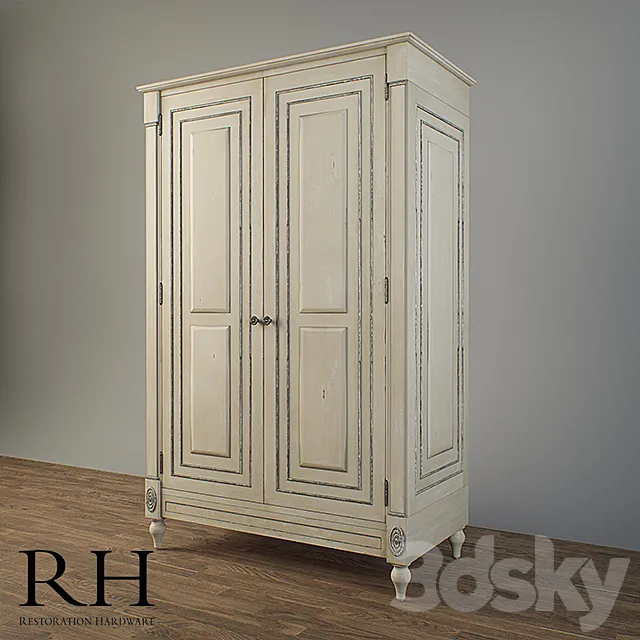 Restoration Hardware – Jourdan Armoire 3D Model Restoration Hardware – Jourdan Armoire 3D Model