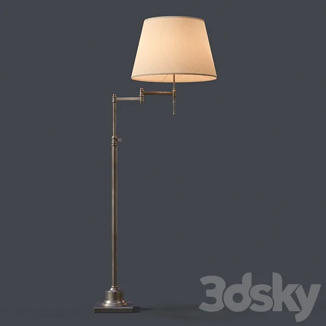 Restoration Hardware Library Swing-Arm Floor Lamp 3DModel Restoration Hardware Library Swing-Arm Floor Lamp 3DModel