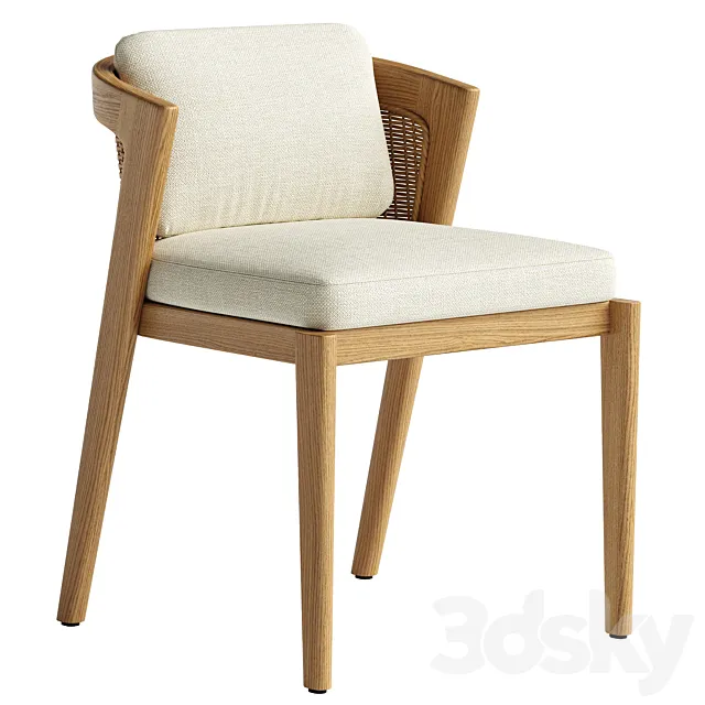 Restoration Hardware Malta Dining Chairs 3D Model Restoration Hardware Malta Dining Chairs 3D Model