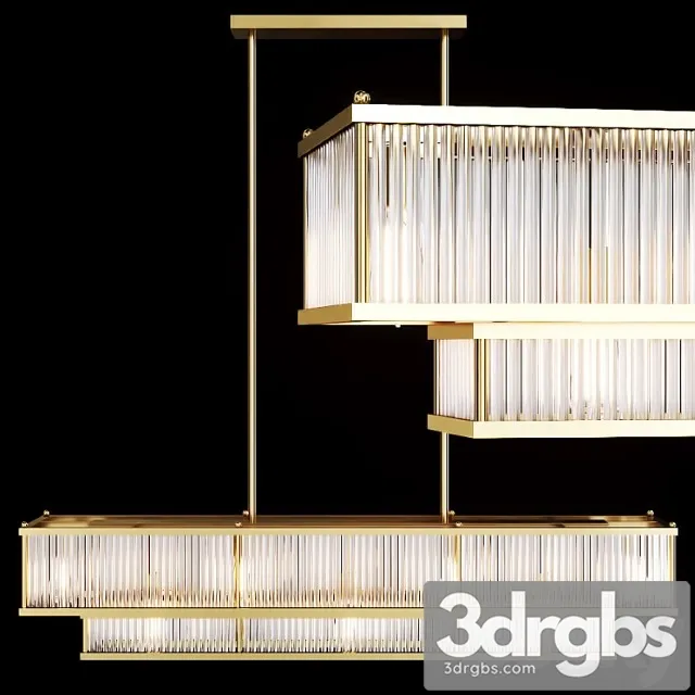 Restoration hardware marais linear chandelier 48 brass 3D Model Download Restoration hardware marais linear chandelier 48 brass 3D Model Download