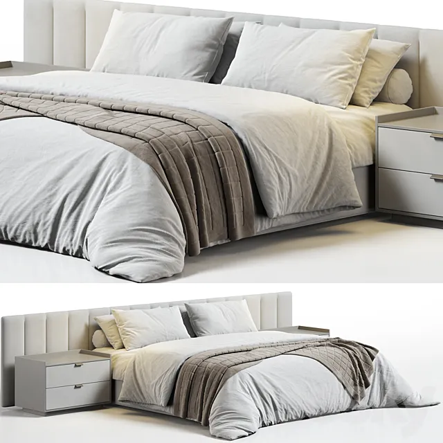 Restoration Hardware Modena Bed 3D Model Restoration Hardware Modena Bed 3D Model