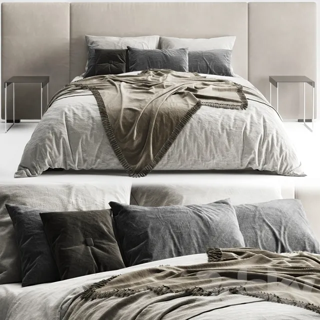 Restoration Hardware Modena Bed 3DModel Restoration Hardware Modena Bed 3DModel
