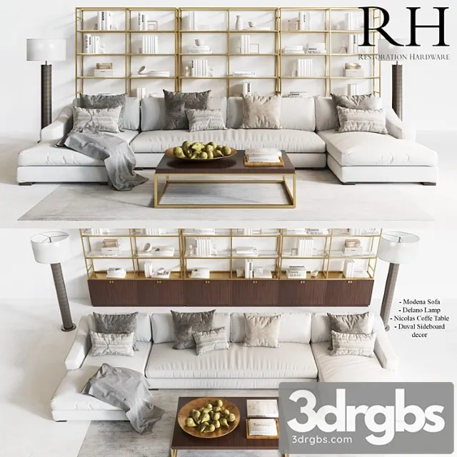 Restoration Hardware Modern 5 3D Model Download