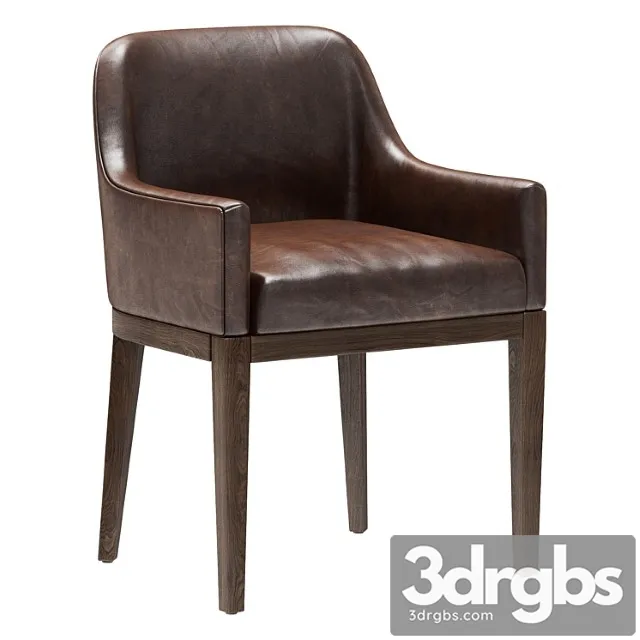 Restoration Hardware Morgan Curved Back Track Leather Armchair 3D Model Download Restoration Hardware Morgan Curved Back Track Leather Armchair 3D Model Download