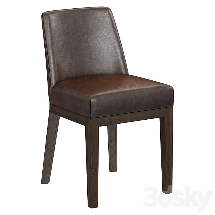 Restoration Hardware Morgan Dining Side Chair 3D Model Free Download