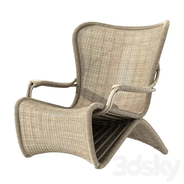 Restoration hardware PALMERIA LOUNGE CHAIR 3DModel