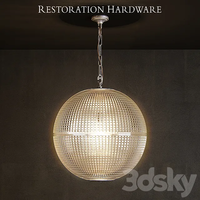 Restoration hardware prismatic globe pedant 16 inch 3DModel Restoration hardware prismatic globe pedant 16 inch 3DModel