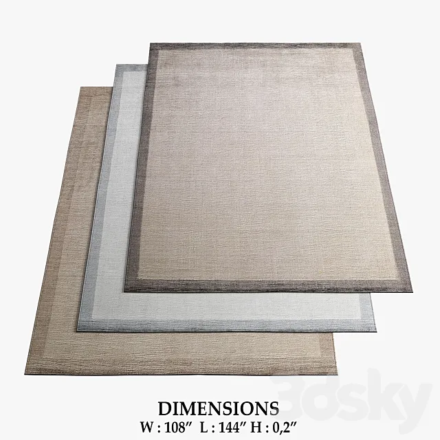 Restoration Hardware Rugs_69 3D Model Restoration Hardware Rugs_69 3D Model