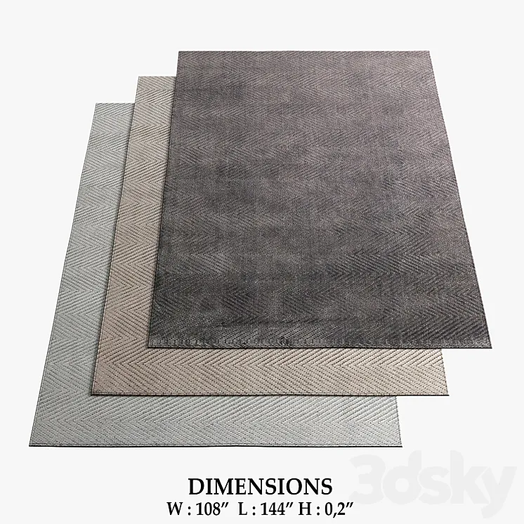 Restoration Hardware Rugs_78 3D Model Free Download
