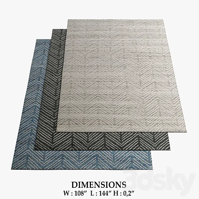 Restoration Hardware Rugs_86 3D Model Restoration Hardware Rugs_86 3D Model