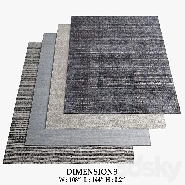 Restoration Hardware Rugs_97 3D Model Restoration Hardware Rugs_97 3D Model