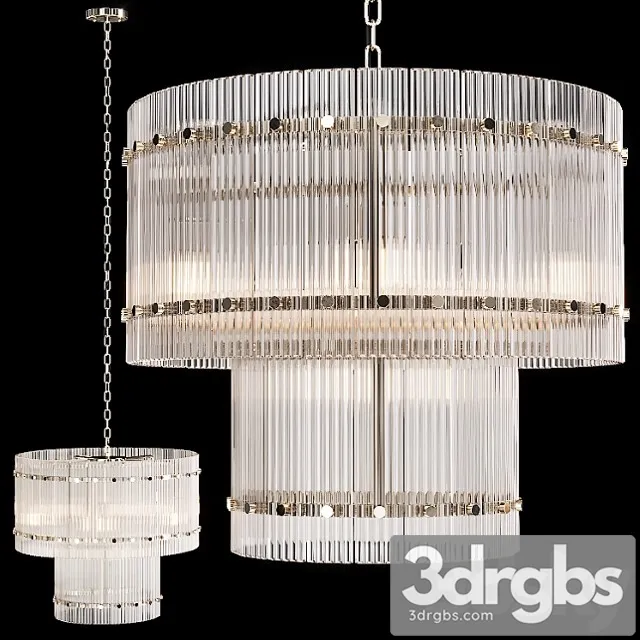 Restoration hardware san marco 2-tier round chandelier 22 nickel 3D Model Download Restoration hardware san marco 2-tier round chandelier 22 nickel 3D Model Download