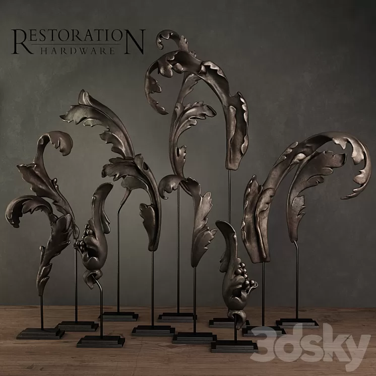 Restoration Hardware (SET OF 11) 3D Model