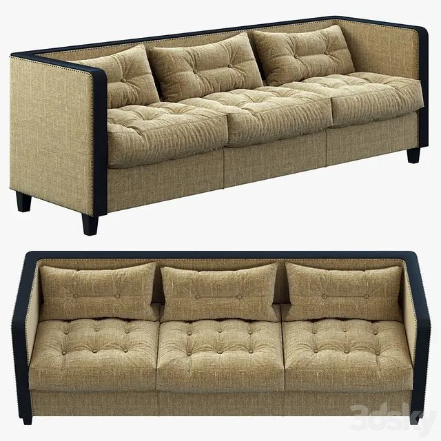 Restoration Hardware Shelter Arm Upholstered Sofa 3D Model Restoration Hardware Shelter Arm Upholstered Sofa 3D Model
