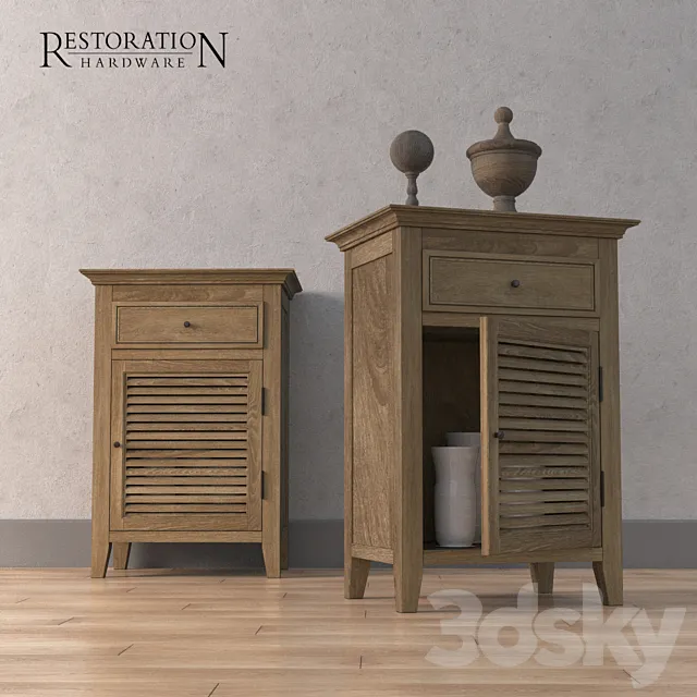 Restoration Hardware SHUTTER small cabinet 3DModel