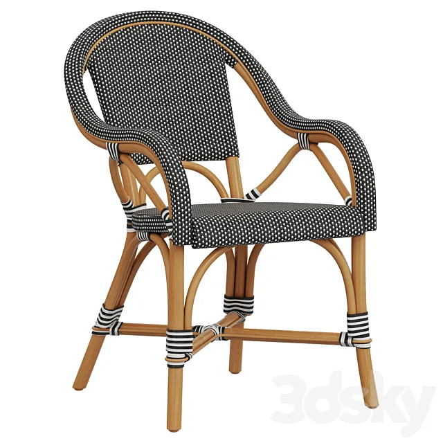 Restoration Hardware St Germain Resin Armchair 3D Model Restoration Hardware St Germain Resin Armchair 3D Model