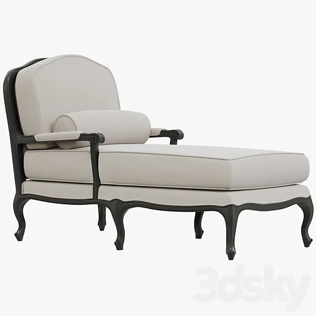 Restoration Hardware Toulouse Chaise 3DModel Restoration Hardware Toulouse Chaise 3DModel