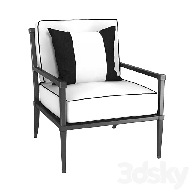 Restoration Hardware TROUSDALE LOUNGE chair 3D Model