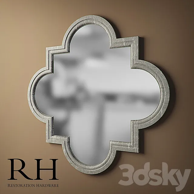 Restoration Hardware – Weathered Zinc Mirror 3DModel