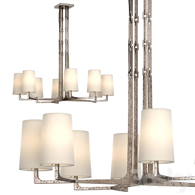 “RESTORATION HARDWARE WRIGHT ROUND CHANDELIER 48 “”” 3D Model Free Download