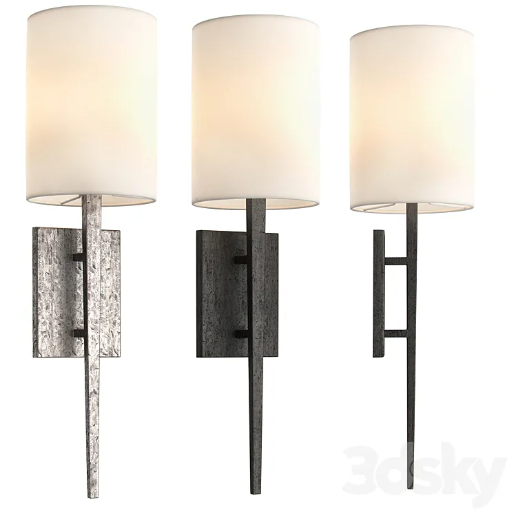 RESTORATION HARDWARE WRIGHT SCONCE 2 IN 1 3D Model Free Download
