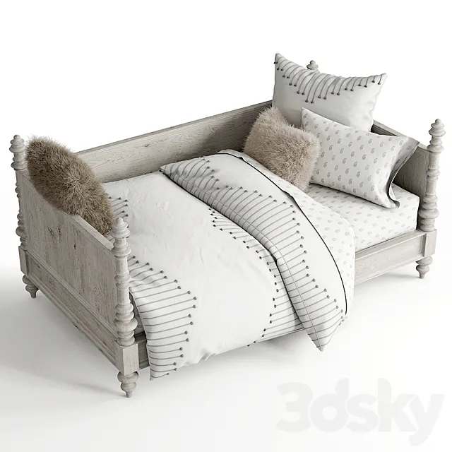 Restoration Hardware | Zoe daybed 3D Model Restoration Hardware | Zoe daybed 3D Model