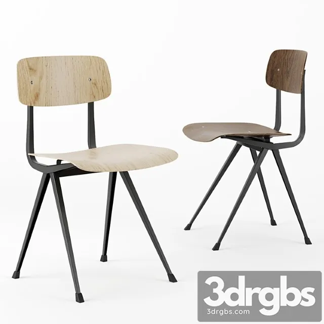 Result chair by hay in oak and smoked oak Result chair by hay in oak and smoked oak