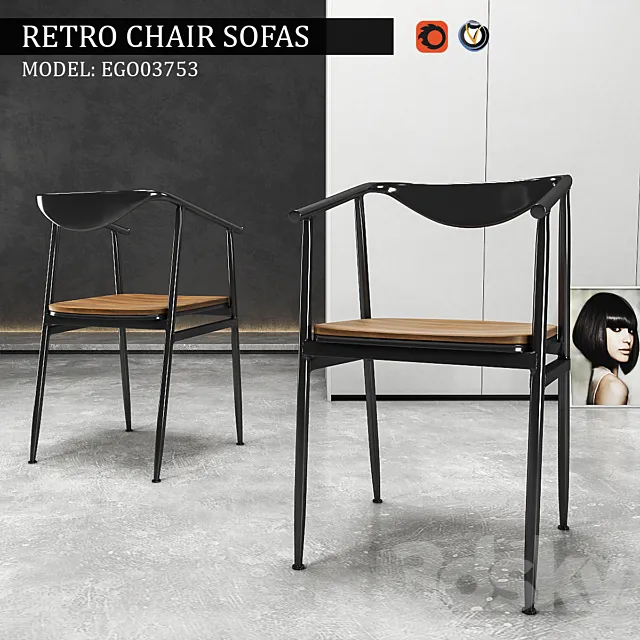 Retro chair Sofas 3DModel