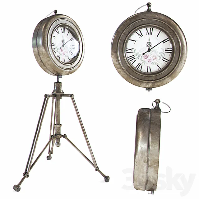 Retro clock 3DModel Retro clock 3DModel