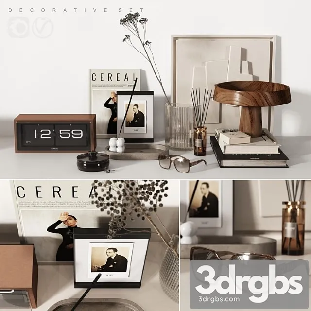 Retro decorative set