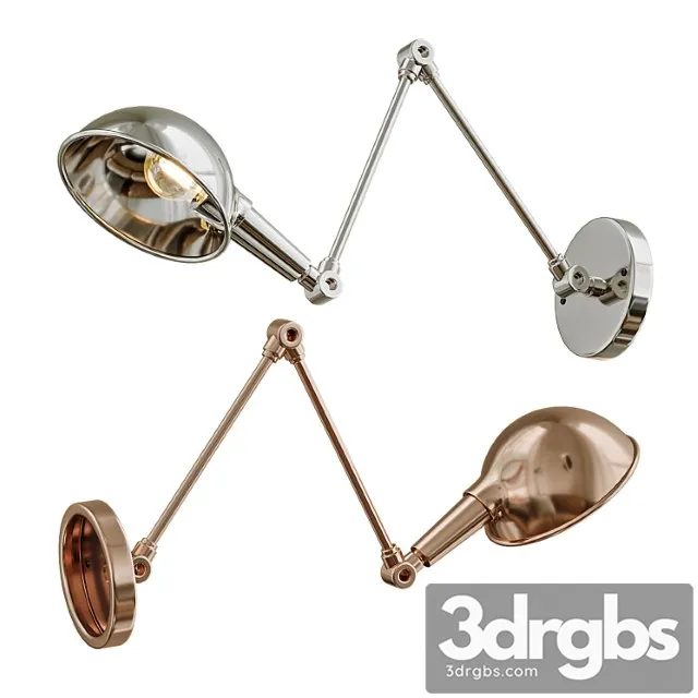 Retro Dome Wall Sconce 3D Model Download