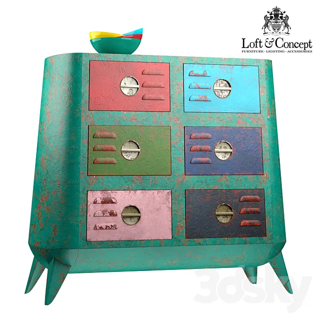 RETRO FUTURISMO CHEST VI 3DModel RETRO FUTURISMO CHEST VI 3DModel