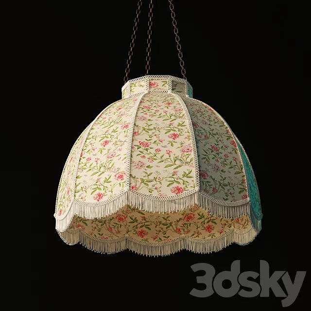 Retro hanging lamp 3D Model Retro hanging lamp 3D Model