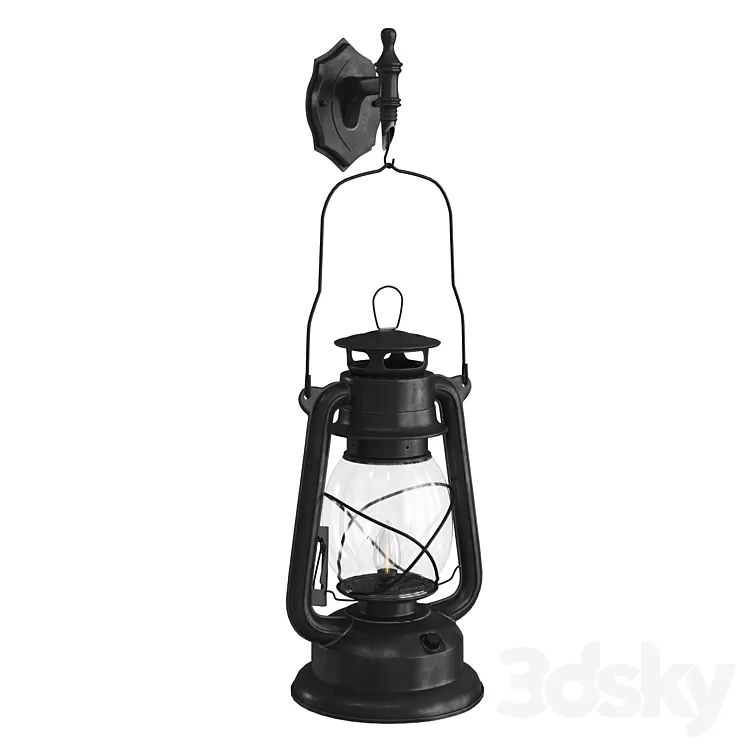 Retro lantern 3D Model Retro lantern 3D Model