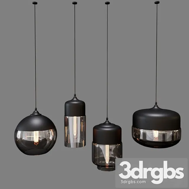 Retro Pendant Lamps 3D Model Download Retro Pendant Lamps 3D Model Download