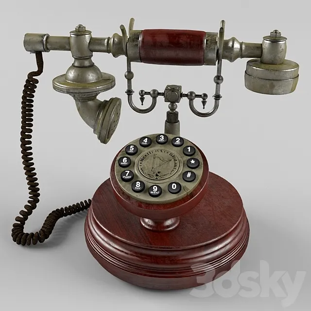 Retro phone 3D Model