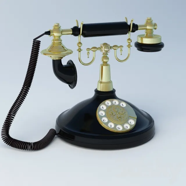 Retro phone 3D Model