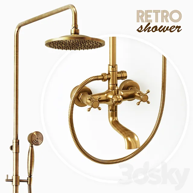 Retro Shower YANKSMART 3D Model