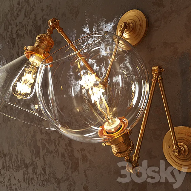 Retro vintage sconce 3DModel