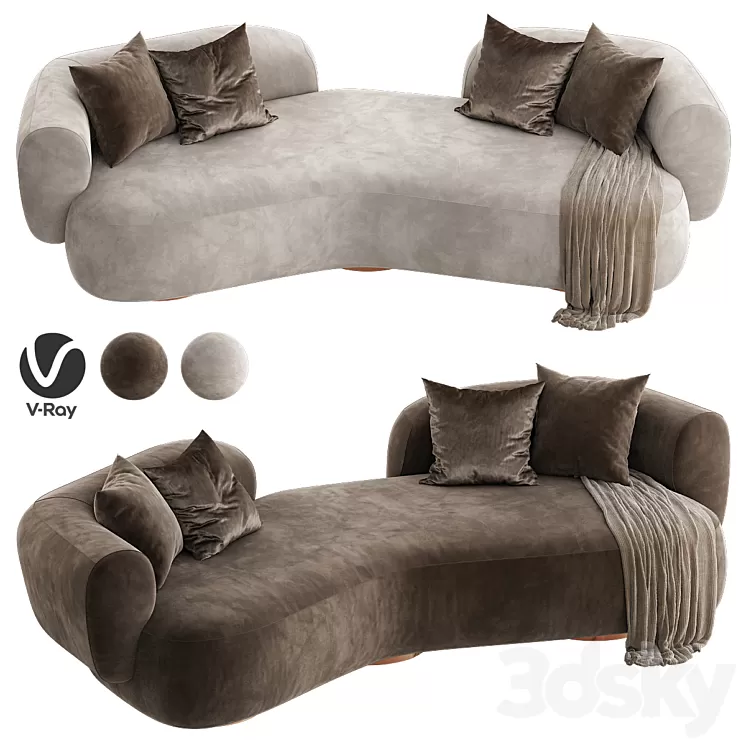 REVERB OKHA Sofa 3D Model Free Download