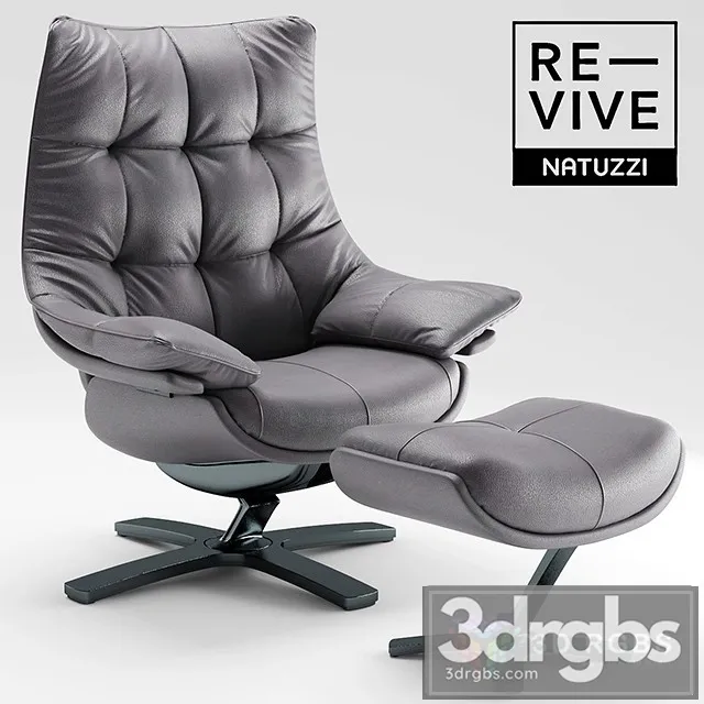 Revive Natuzzi 22 Armchair 3D Model Download