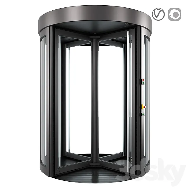 Revolving door Dorma Geryon 3D Model