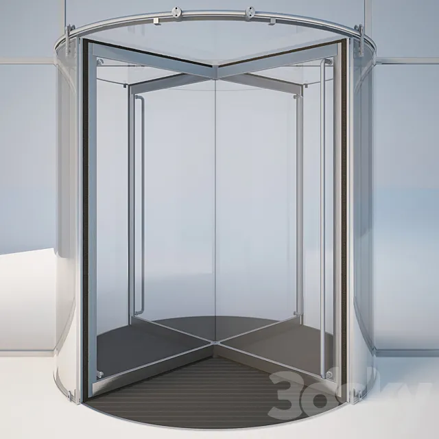 Revolving door Dorma KTV atrium 3D Model